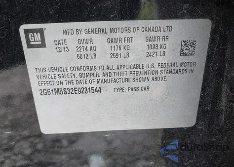 2014 Cadillac Xts Luxury из США, поврежденный, VIN 2G61M5S32E9231544